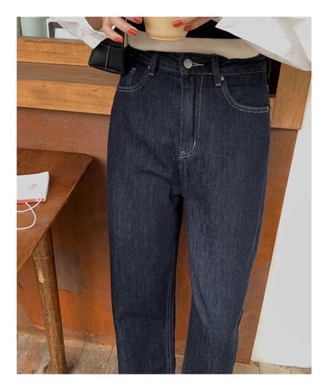 indigo straight denim