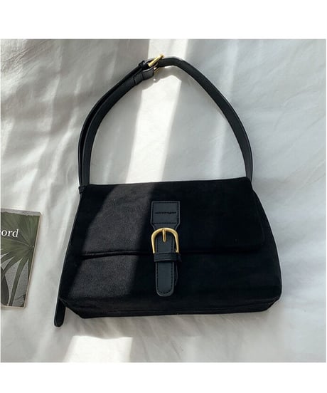 suede shoulder bag/3color
