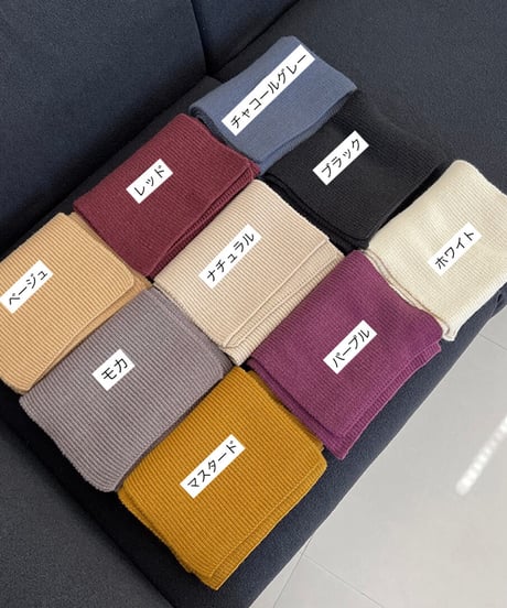 simple rib muffler/9color