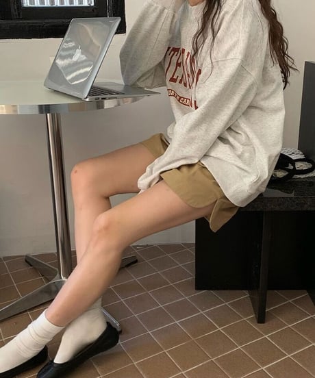 side slit short pants/5color