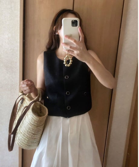 classic short vest tops