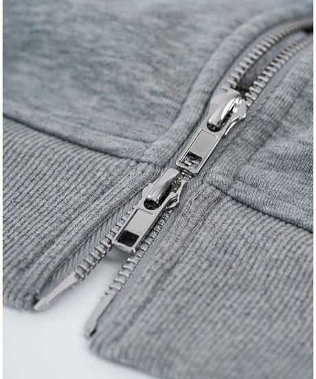 zipper daily hoodie/2color