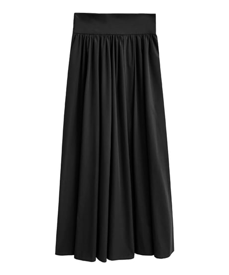 tuck flare maxi skirt/3color