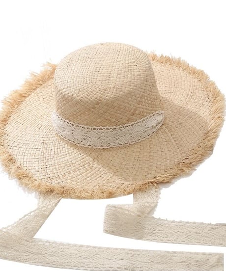ribbon summer hat/3color