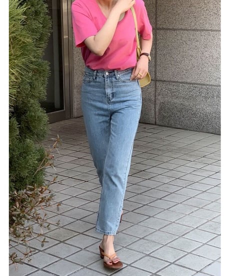 cropped highrise denim/light blue