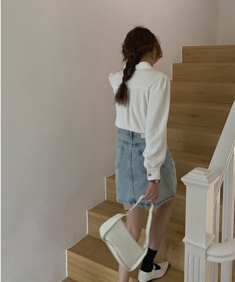 open collar classic shirt/2color