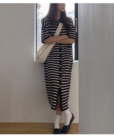 border long one-piece/2color