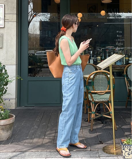 (standard)high rise straight denim/3color