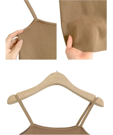（Set up）bi-color middle cardigan & camisole/3color
