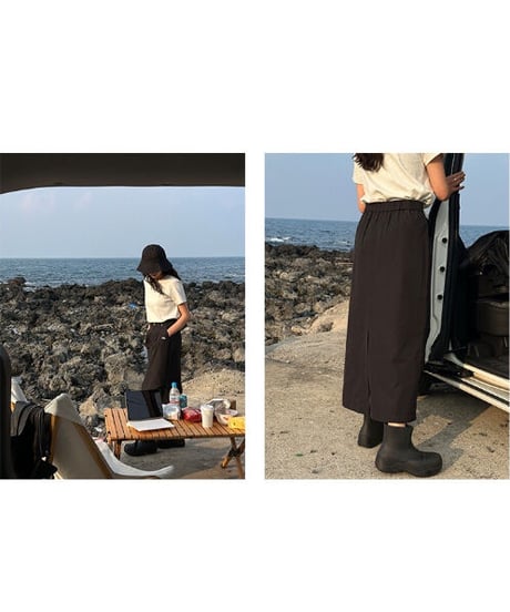 work long skirt/2color