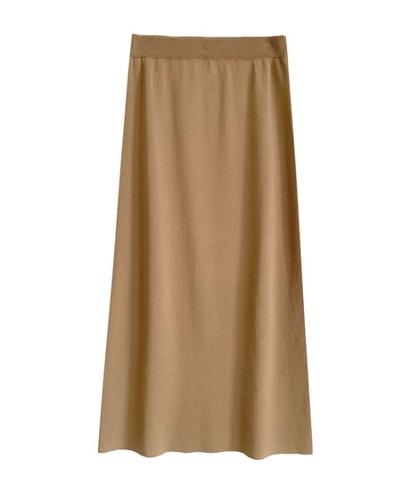 （Set up）semi flare long skirt/3color
