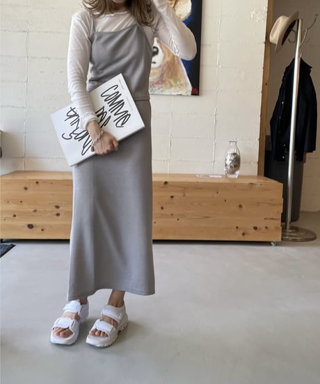 back lace up set up dress(下)/4color