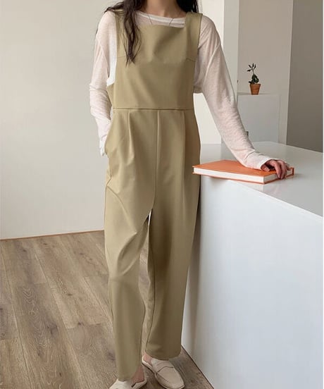 square neck all-in-one/2color