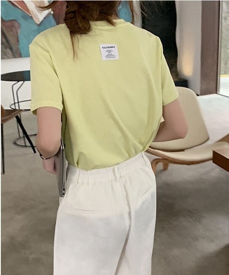 back tag T-shirt/4color