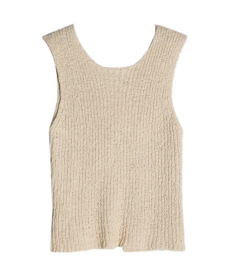 back design knit tank/2color(ネコポス)