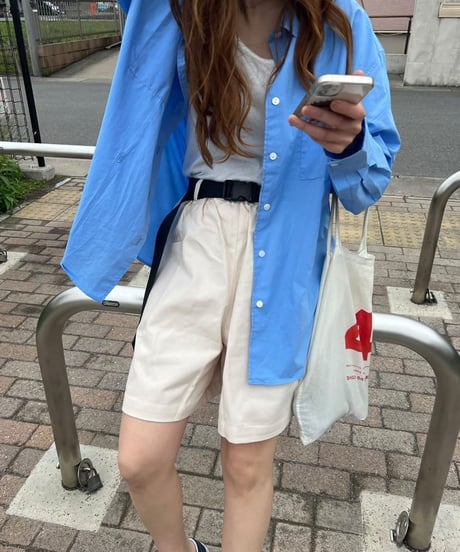 half work pants & belt/3color