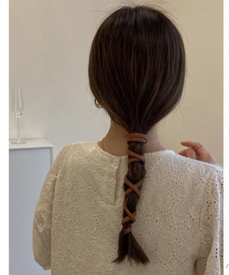 [OUTLET]eco leather hair wire/3color