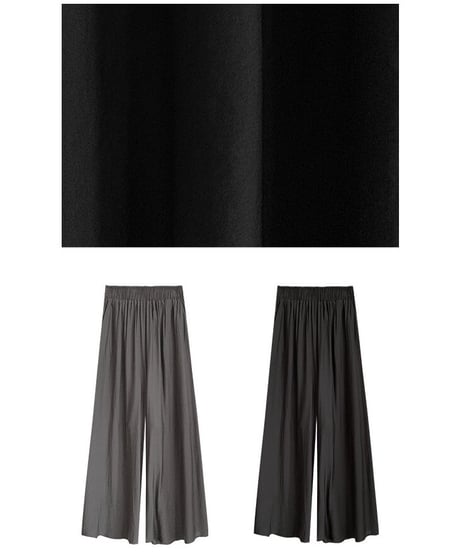satin flare pants/2color