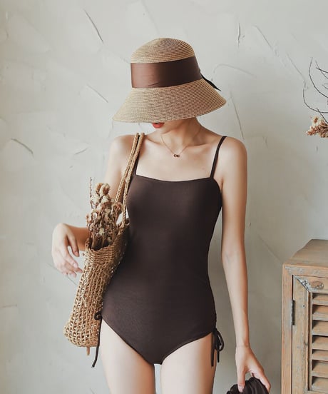 swimsuit & cape set/2color