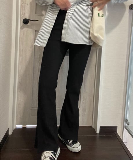 side slit lib pants/3color
