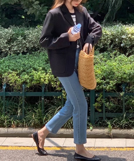 basic tailored jacket/2color