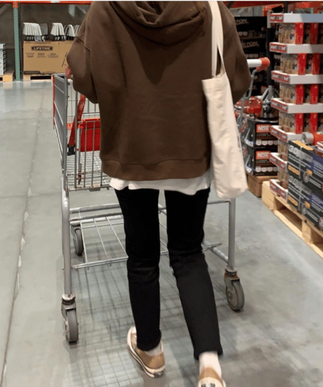 【original】simple loose hoodie