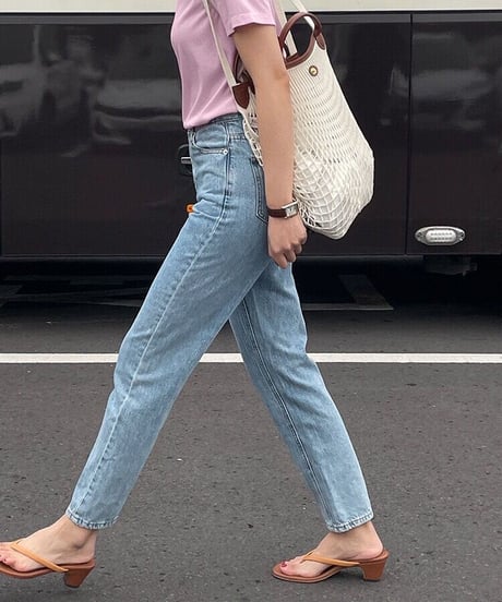 cropped highrise denim/light blue