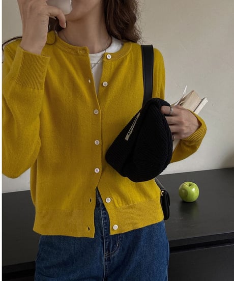 [OUTLET]wool color cardigan/4color