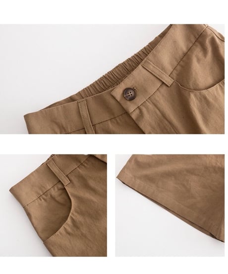 [OUTLET]high-waist short pants/2color