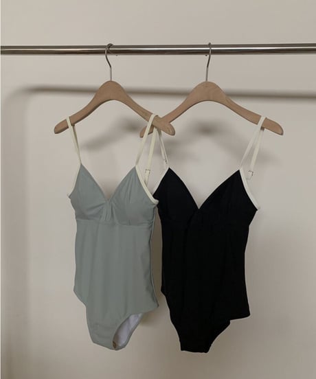 back open swim suit/2color
