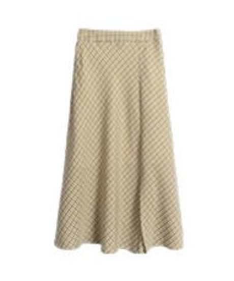 check side slit skirt/2color