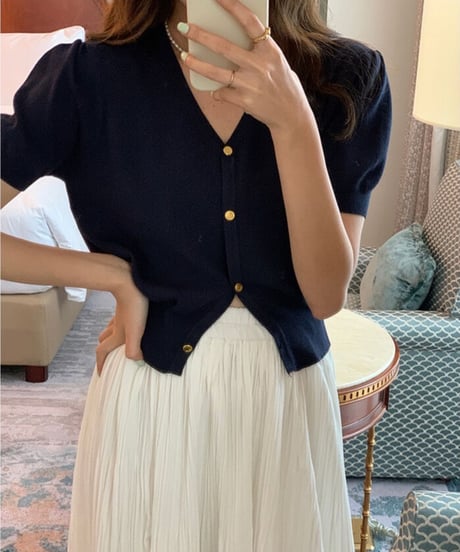 summer knit classical cardigan/5color