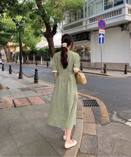gingham check OP/4color