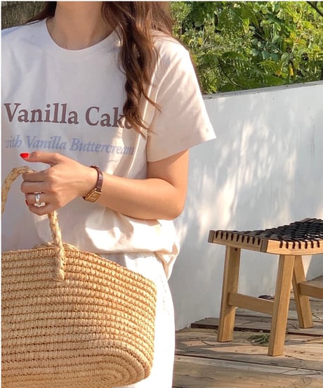 vanilla cake tee/3color