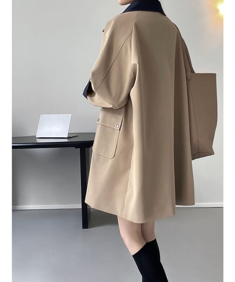 (再販)bi-color middle coat