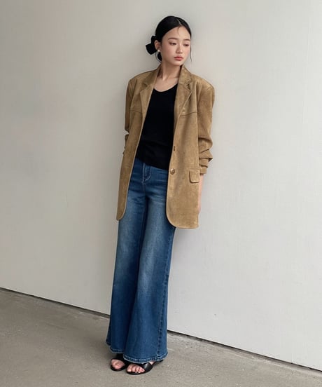 suède tailored jacket
