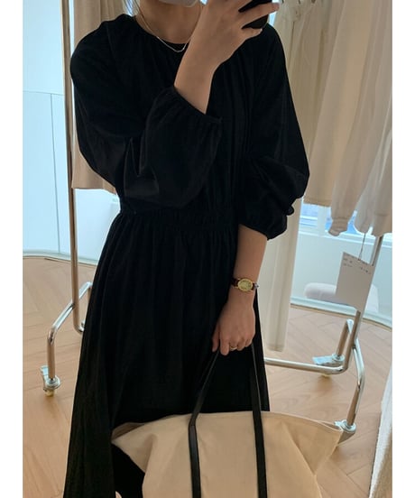 airy long dress/3color