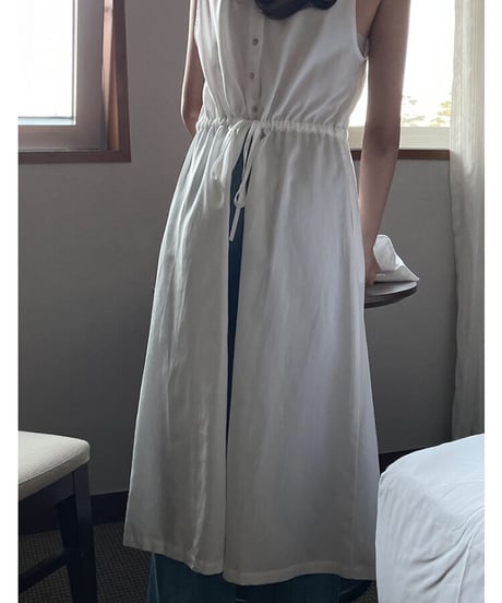 back butoon one-piece/2color