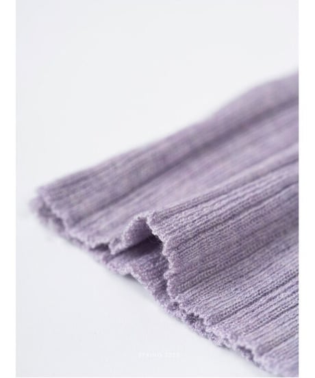 V neck knit long-T/4color(ネコポス)