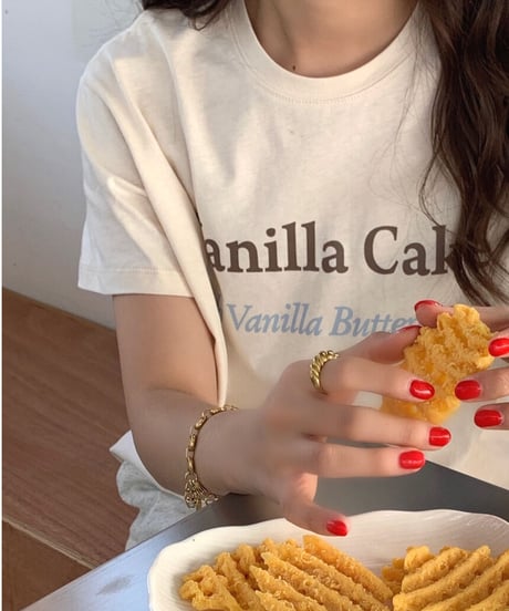 vanilla cake tee/3color