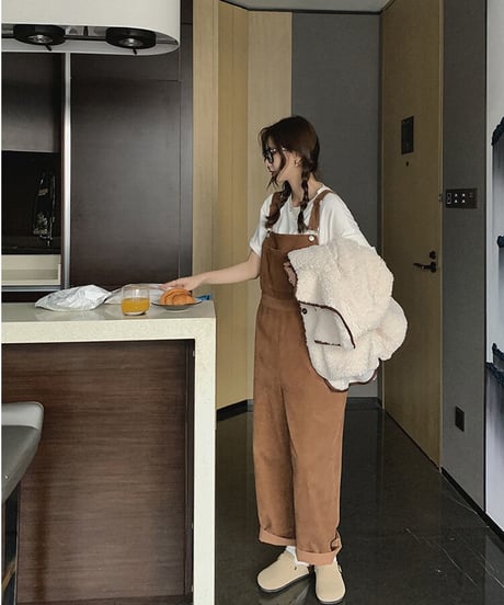 11w corduroy overall/2color