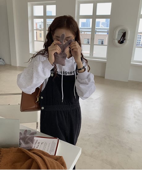 11w corduroy overall/2color