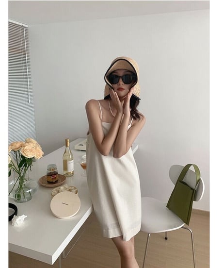 [OUTLET]linen camisole tunic/2color(ネコポス)
