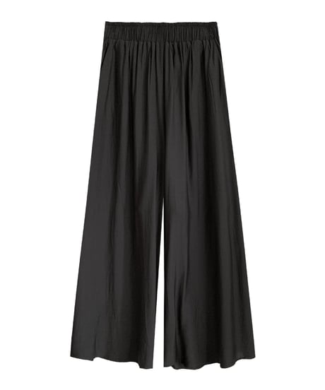satin flare pants/2color