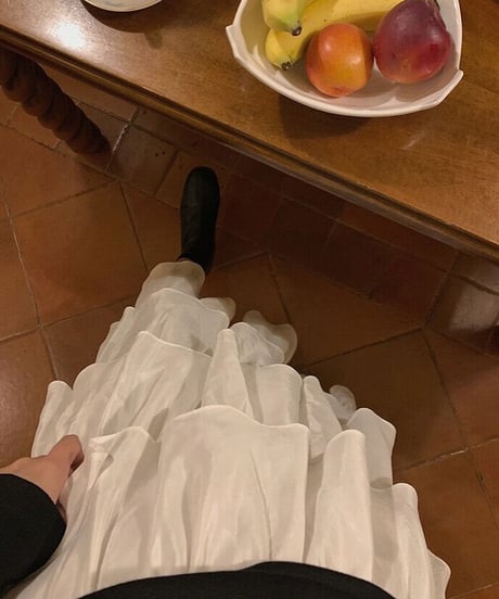tiered long skirt/3color