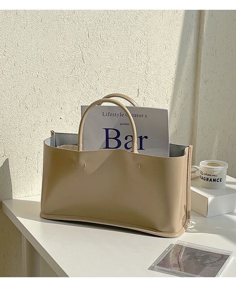 [OUTLET]square basket bag/4color