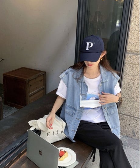 denim over vest/2color
