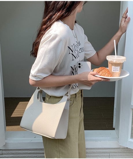 macaron color shoulder bag/4color