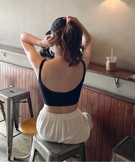 back open bra top/3color