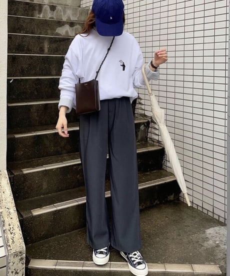 basic wide  pants/2color